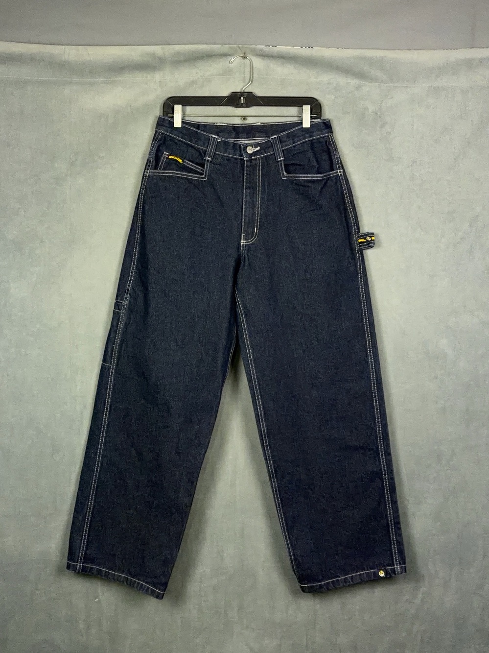 Y2K Lowrider Baggy Jeans Mens Size 32x32 Actual 30x31 Carpenter Blue Wide Leg